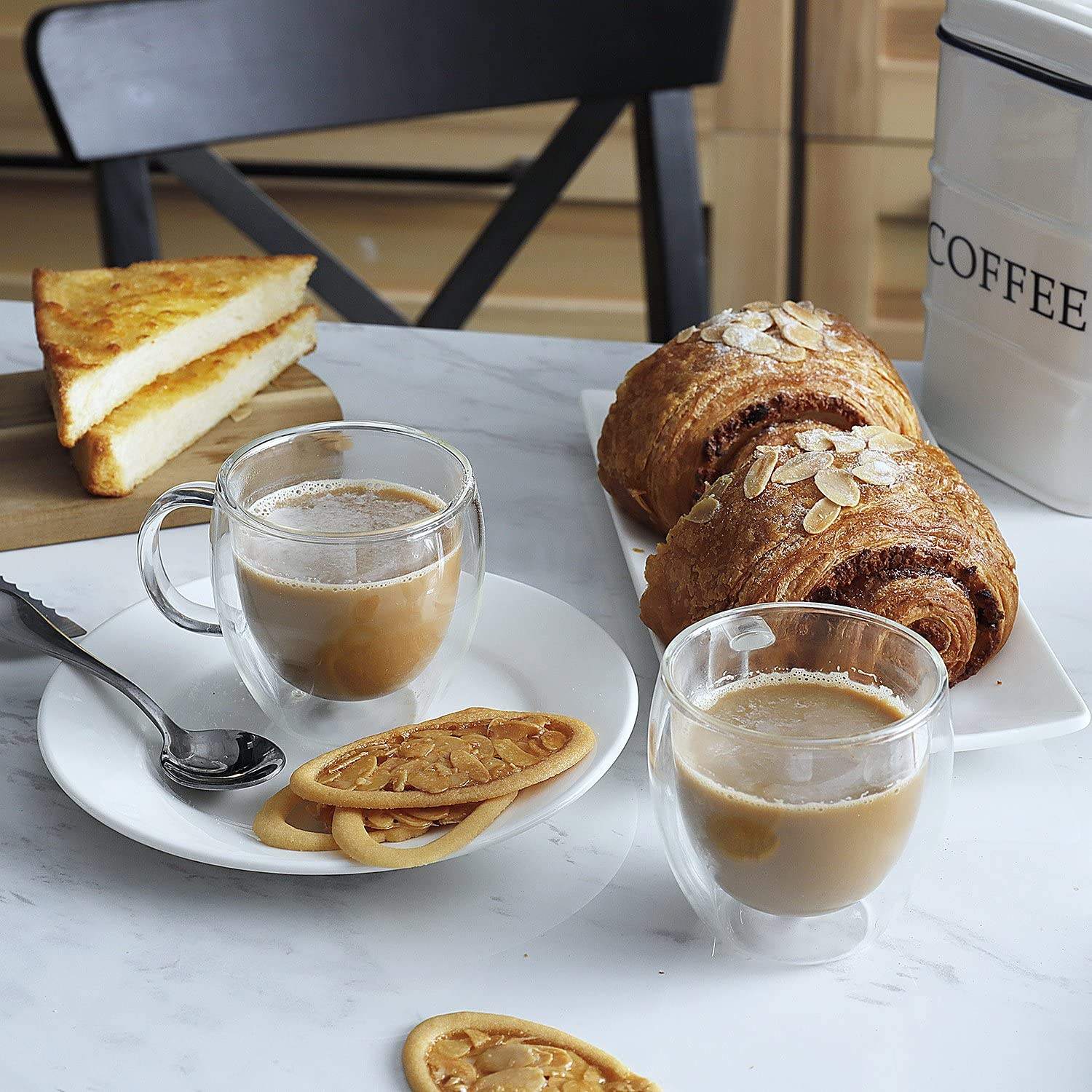 Dobbeltvægged Glas Kaffekop – 250 ml