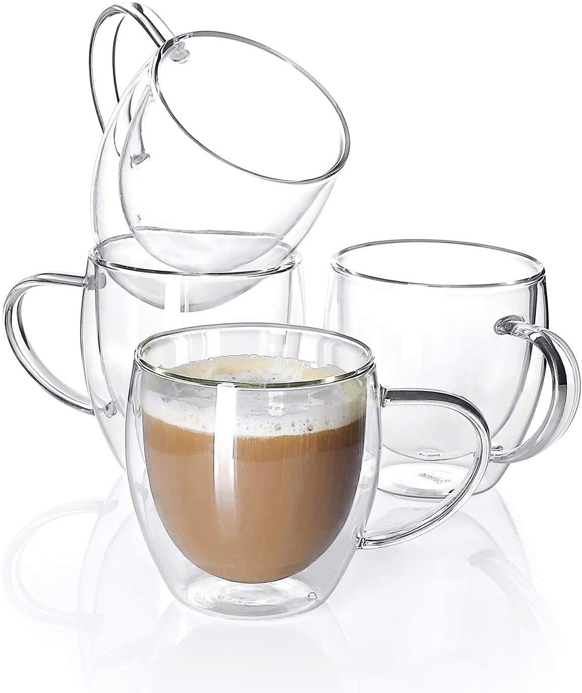Dobbeltvægged Glas Kaffekop – 250 ml